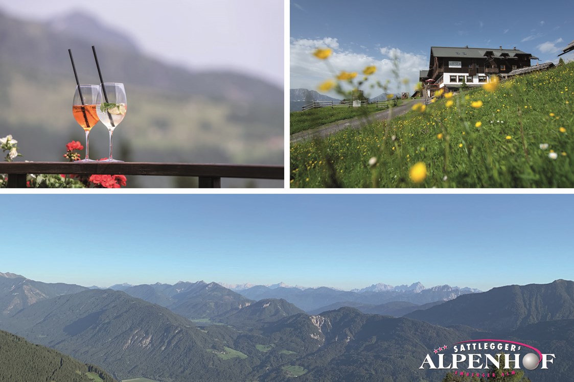 Wanderhotel: Lage und Panorama - Sattleggers Alpenhof & Feriensternwarte