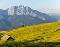 Wanderhotel: Blick auf den Reißkofel in den Gailtaler Alpen - Sattleggers Alpenhof & Feriensternwarte