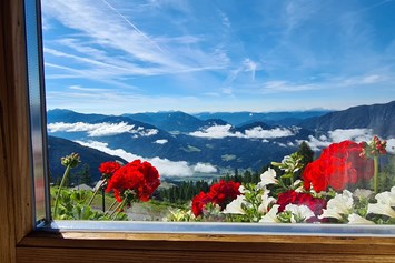 Wanderhotel: Frühstück mit Aussicht ....  - Sattleggers Alpenhof & Feriensternwarte