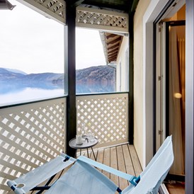 Wanderhotel: Ausblick vom Balkon - Seeglück Hotel Forelle