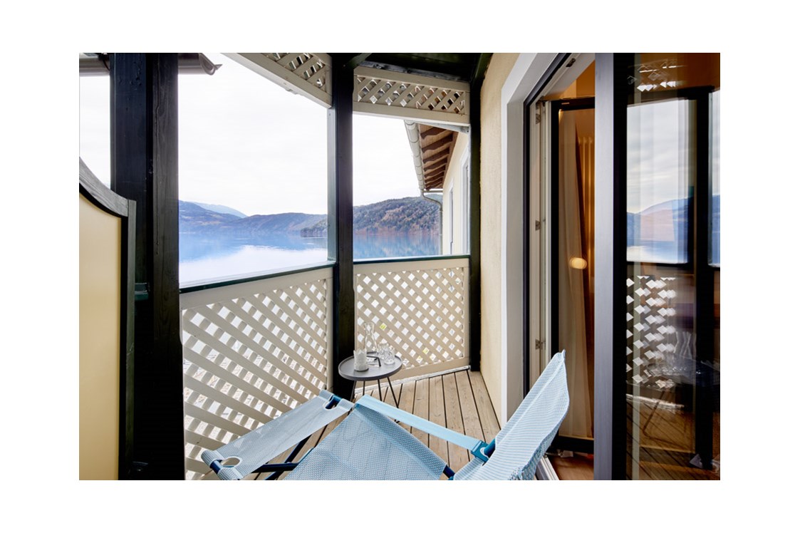 Wanderhotel: Ausblick vom Balkon - Seeglück Hotel Forelle