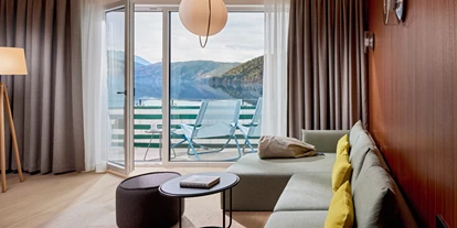Wanderurlaub - Fahrstuhl - Wohnbereich - Seeglück Hotel Forelle