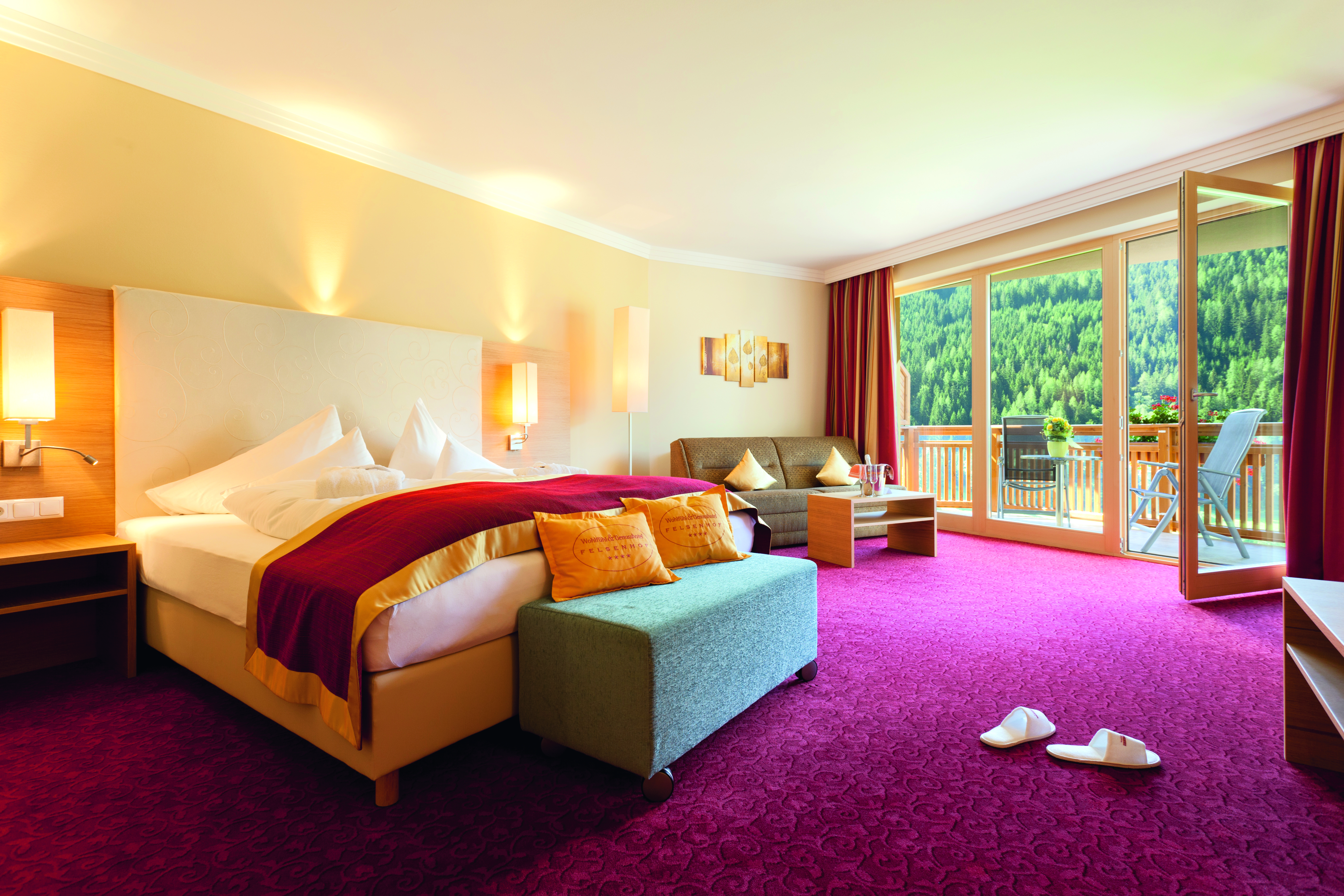 Wohlfühl- & Genusshotel FELSENHOF Zimmerkategorien Doppelzimmer Glücksmomente