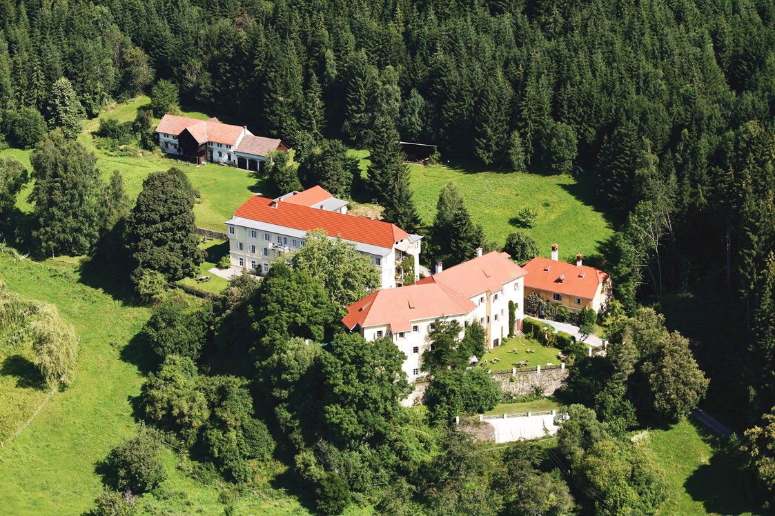 Wanderhotel: Landsitz Pichlschloss umgeben von Wald und Wiesen - Hotel Landsitz Pichlschloss