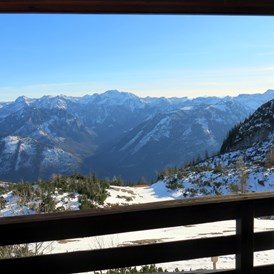 Wanderhotel: Blick vom Zimmer der Kranabethhütte - Kranabethhütte