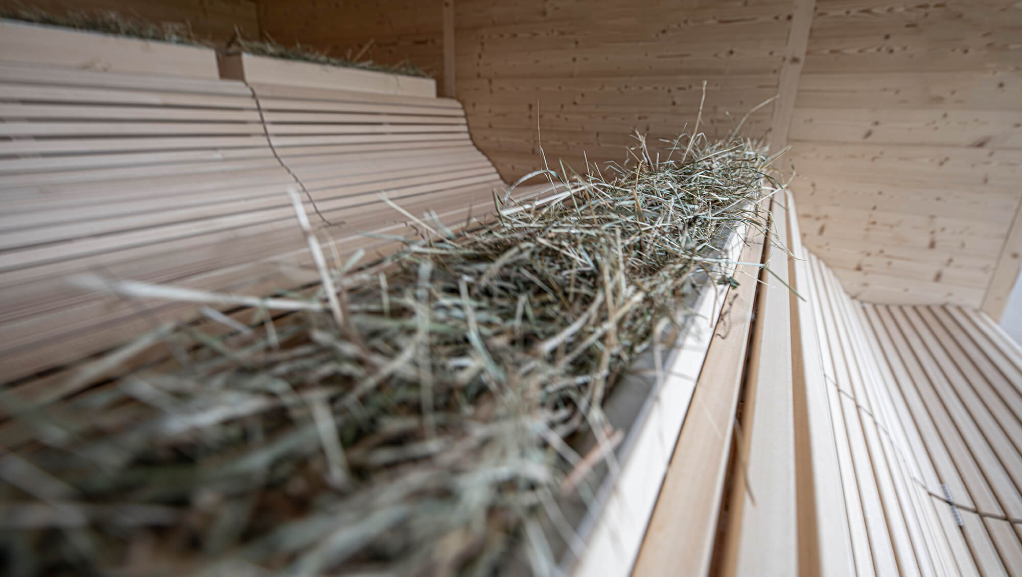 Wanderhotel: INNs HOLZ Chaletdorf Heusauna im Wellnessbereich des angrenzenden INNs HOLZ Natur- & Vitalhotels****s  - INNs HOLZ Chaletdorf