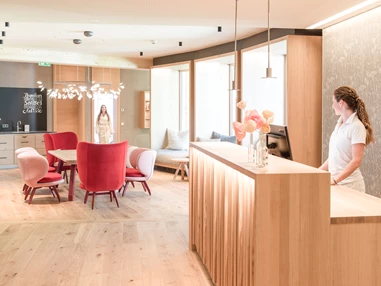 Wanderhotel: Spa Rezeption - der daberer . das biohotel - der daberer . das biohotel