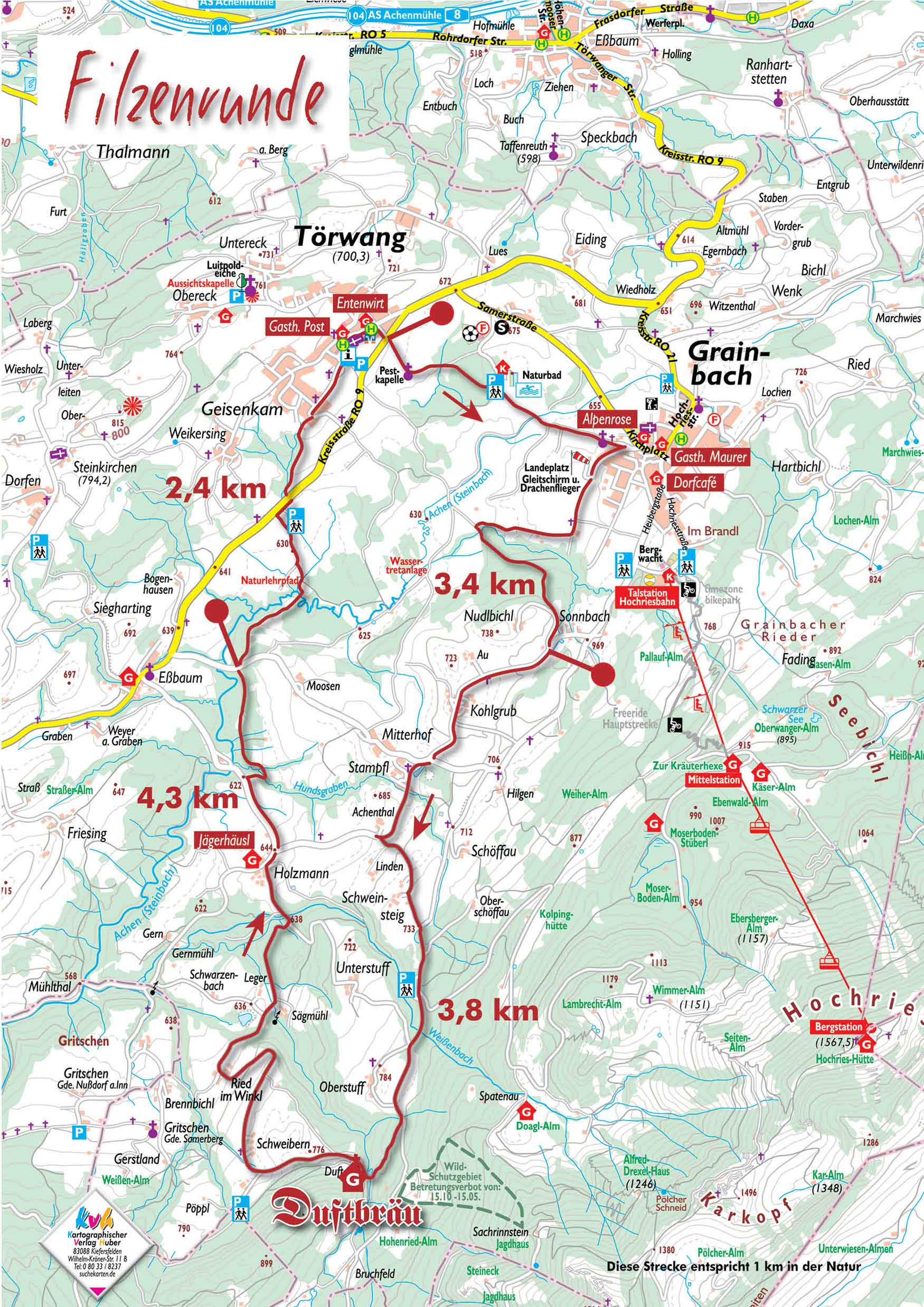 Berggasthof Hotel Duftbräu Tourentipps Filzenrunde