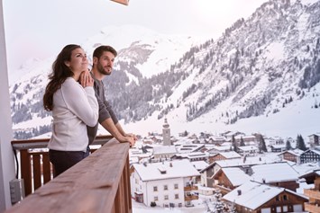Wanderhotel: Ruhige Lage oberhalb von Lech - Hotel Schranz 