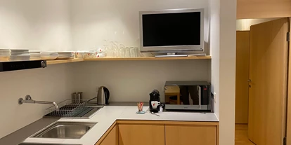 Wanderurlaub - Klassifizierung: 3 Sterne - Panoramasuite im Nebengebäude Bonawinkel - auch als Ferienwohnung buchbar.
Hier die Küche - Bio-Hotel Saladina