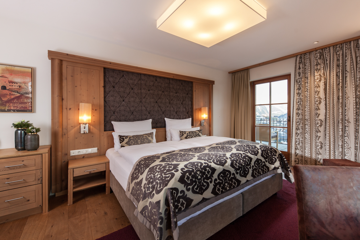 Wanderurlaub - Hotelbar - Ried im Oberinntal - Hotelzimmer - Schlosshotel Fiss