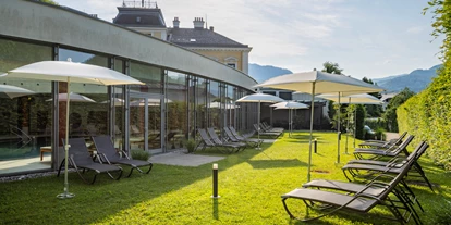 Wanderurlaub - Sonnenterrasse - Bad Aussee - Außenbereich der Wellness-Area der Villa Seilern - Villa Seilern