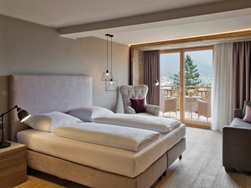 Natur & Spa Hotel Lärchenhof Zimmerkategorien Deluxe Doppelzimmer Bergblick