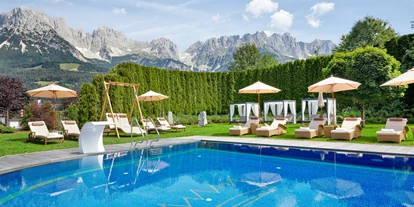 Wanderurlaub - Hotel-Schwerpunkt: Wandern & Biken - Tirol - Outdoor-Bereich  - Sporthotel Ellmau