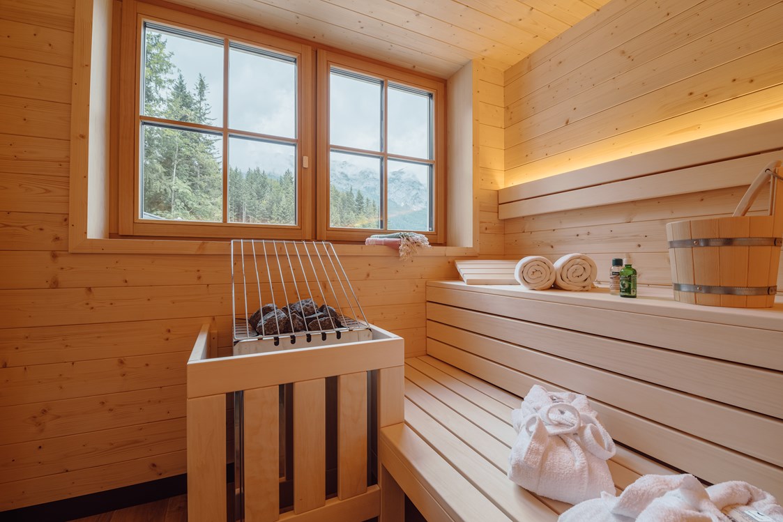 Wanderhotel: Sauna im Ferienhaus Salzkammergut Plus - Narzissendorf Zloam