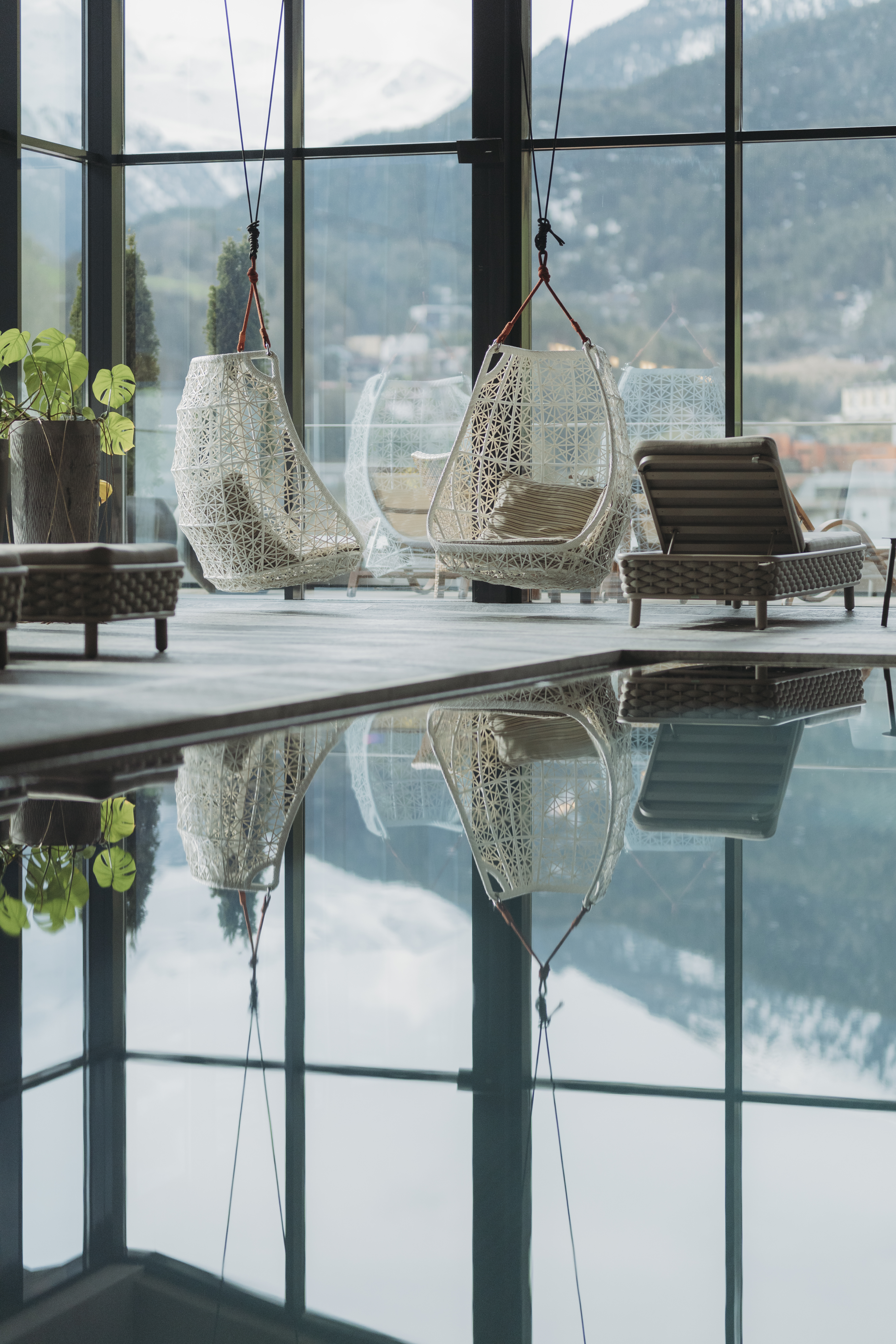 Wanderurlaub - Hotel-Schwerpunkt: Wandern & Wellness - St. Leonhard (Trentino-Südtirol) - Innenpool - Bergland Hotel Sölden