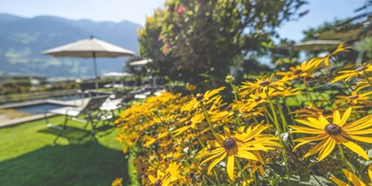 Wanderurlaub - Pools: Schwimmteich - Liegewiese im Garten - Gardenhotel Crystal
