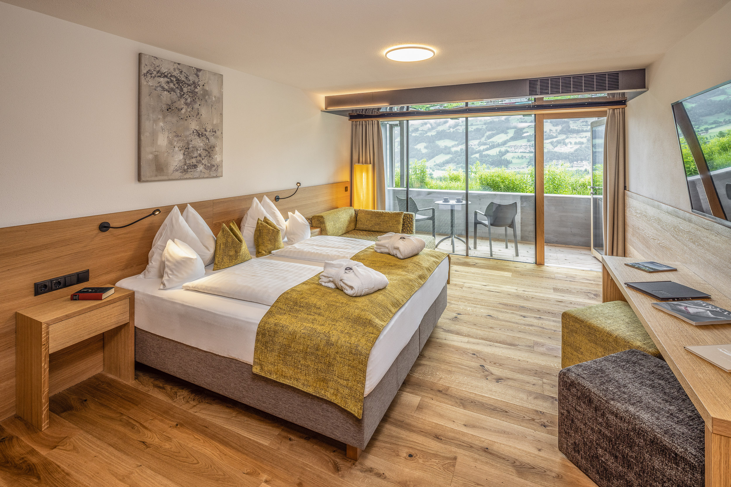 Wanderhotel: Doppelzimmer "Tablblick" - Gardenhotel Crystal