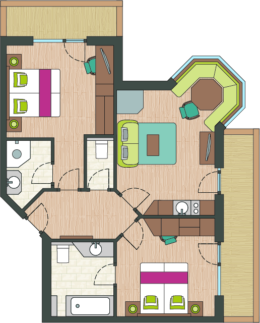 ZillergrundRock Luxury Mountain Resort Zimmerkategorien Premiumsuite Alpin Fichte