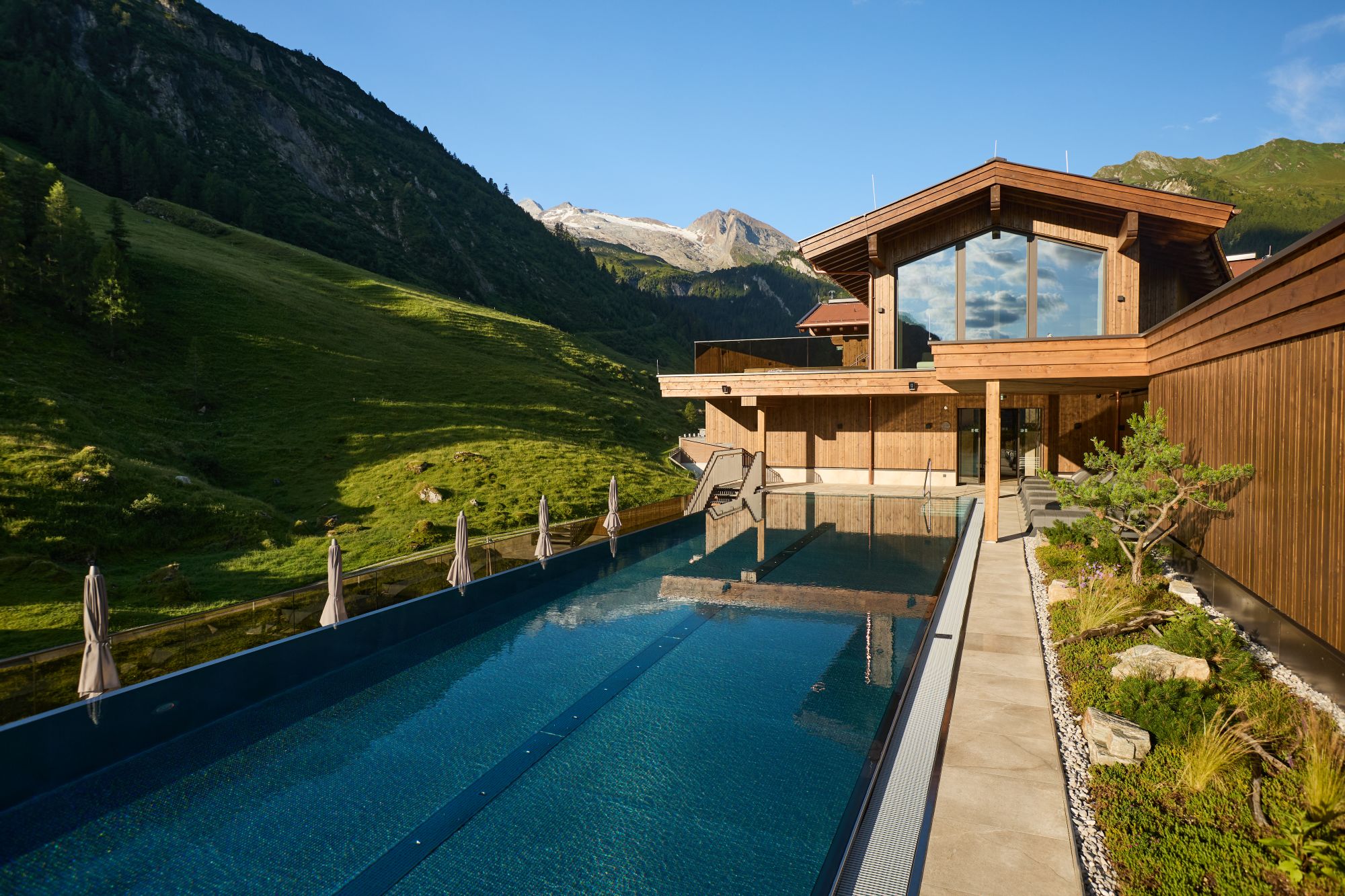 Wanderurlaub - Vals (Vals) - Sportpool Adults Only Bereich - Hotel Alpenhof