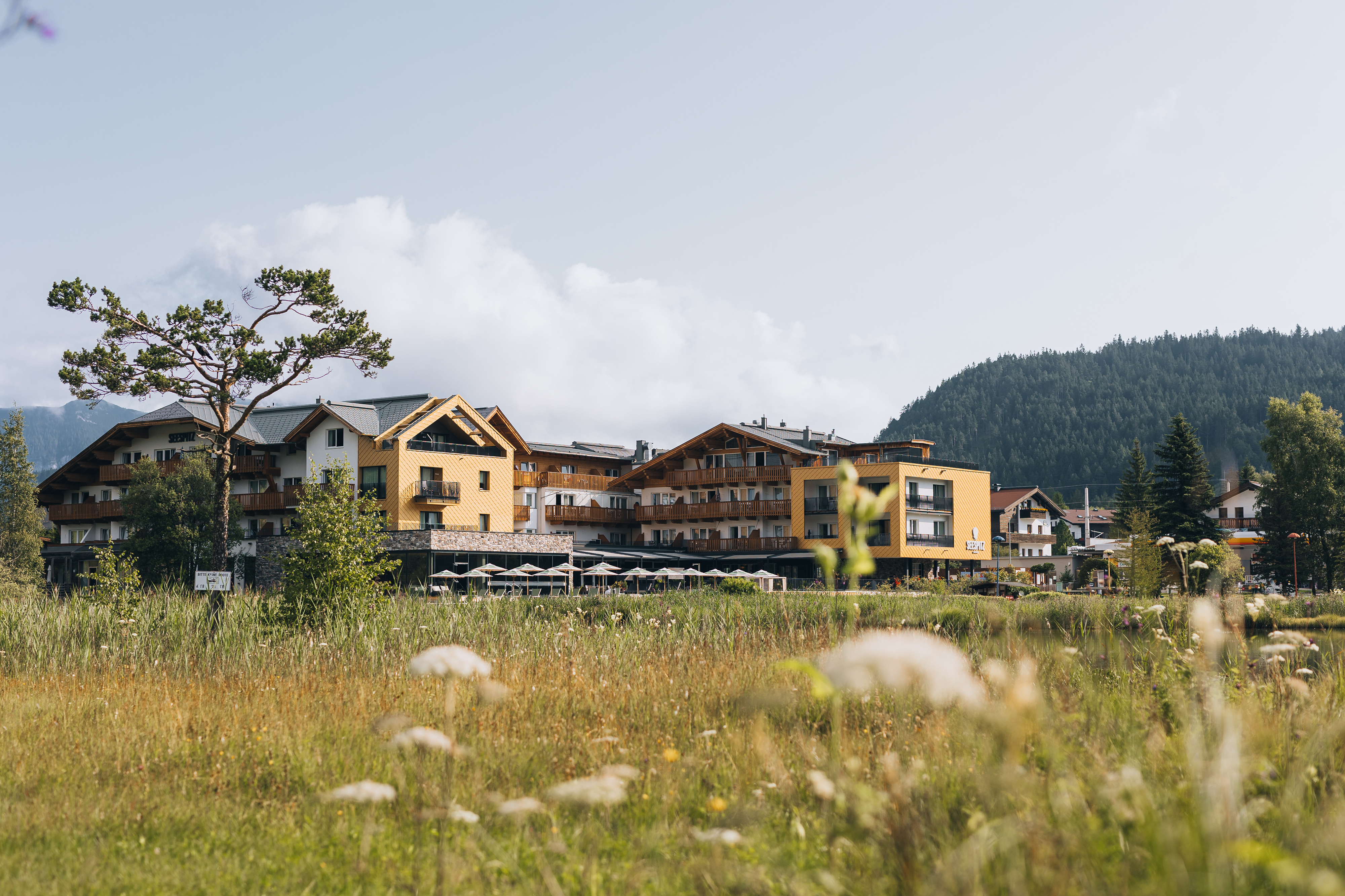 Wanderurlaub - geführte Touren - Leutasch - Hotelansicht Sommer - Hotel Seespitz**** Superior - Adults & Residents Only