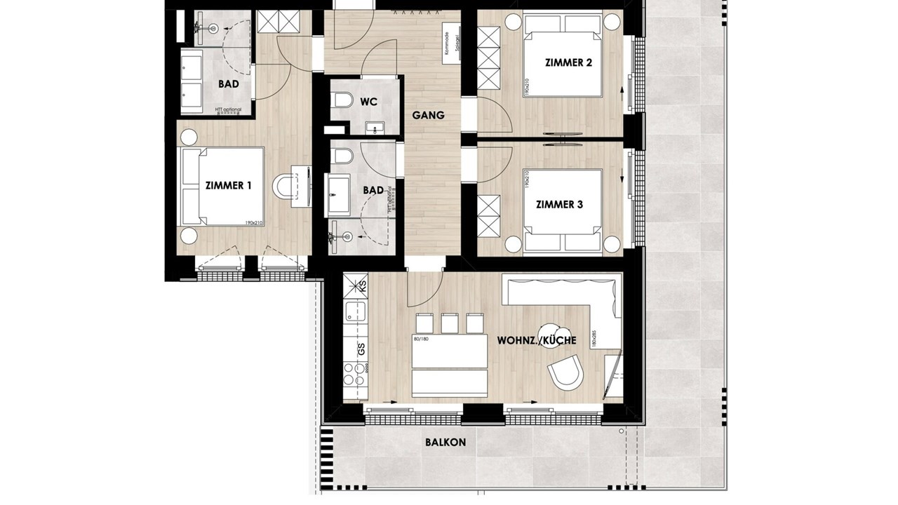 AlpenParks Hotel & Apartment Taxacher Kirchberg in Tirol Zimmerkategorien Apartment DREAMS 6+2 	