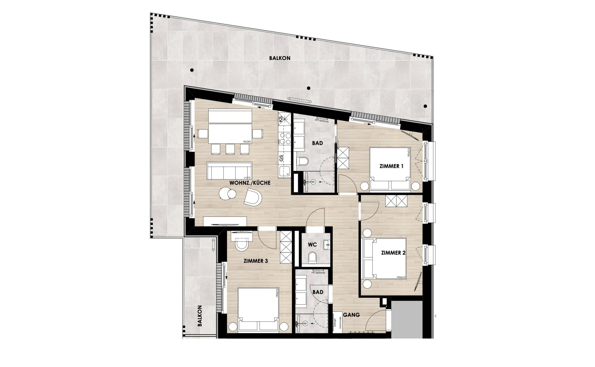 AlpenParks Hotel & Apartment Taxacher Kirchberg in Tirol Zimmerkategorien Apartment DREAMS luxury 6+2 	