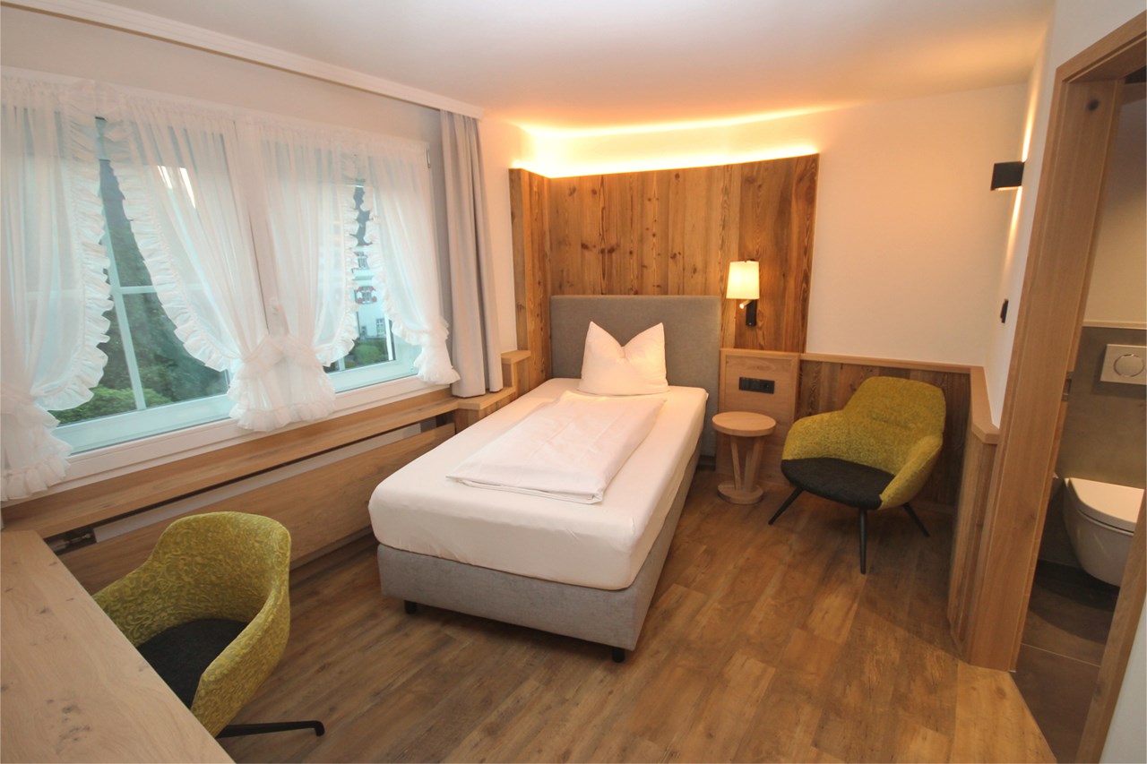 Genuss- und Wellnesshotel Bercher Zimmerkategorien Einzelzimmer Alpin