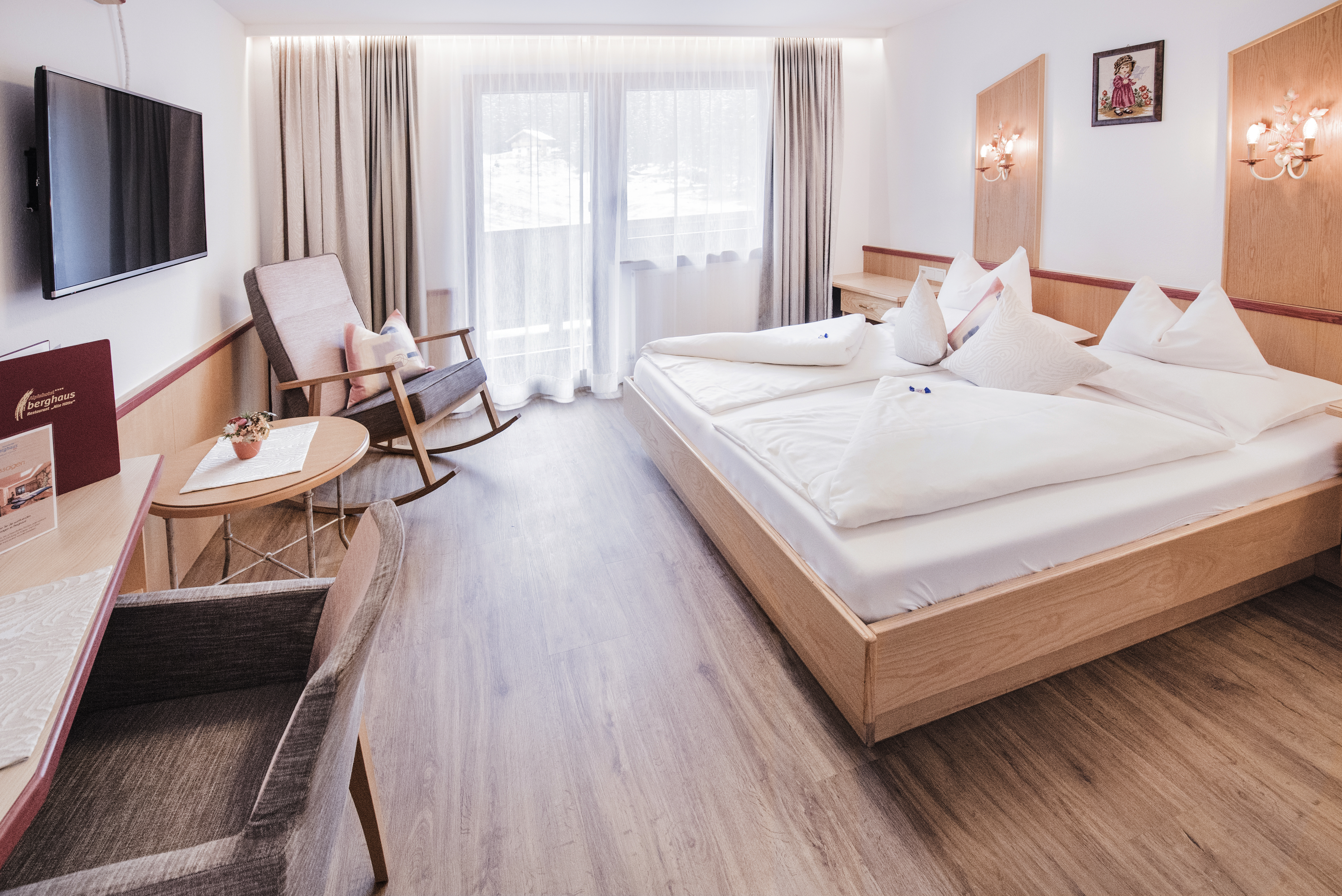 Wanderhotel: Doppelzimmer "M" - Alpinhotel Berghaus GmbH