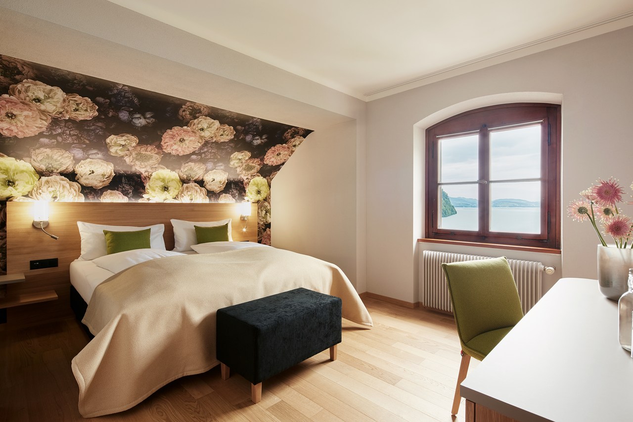 See- und Seminarhotel FloraAlpina Vitznau Zimmerkategorien Doppelzimmer Seeblick Superior