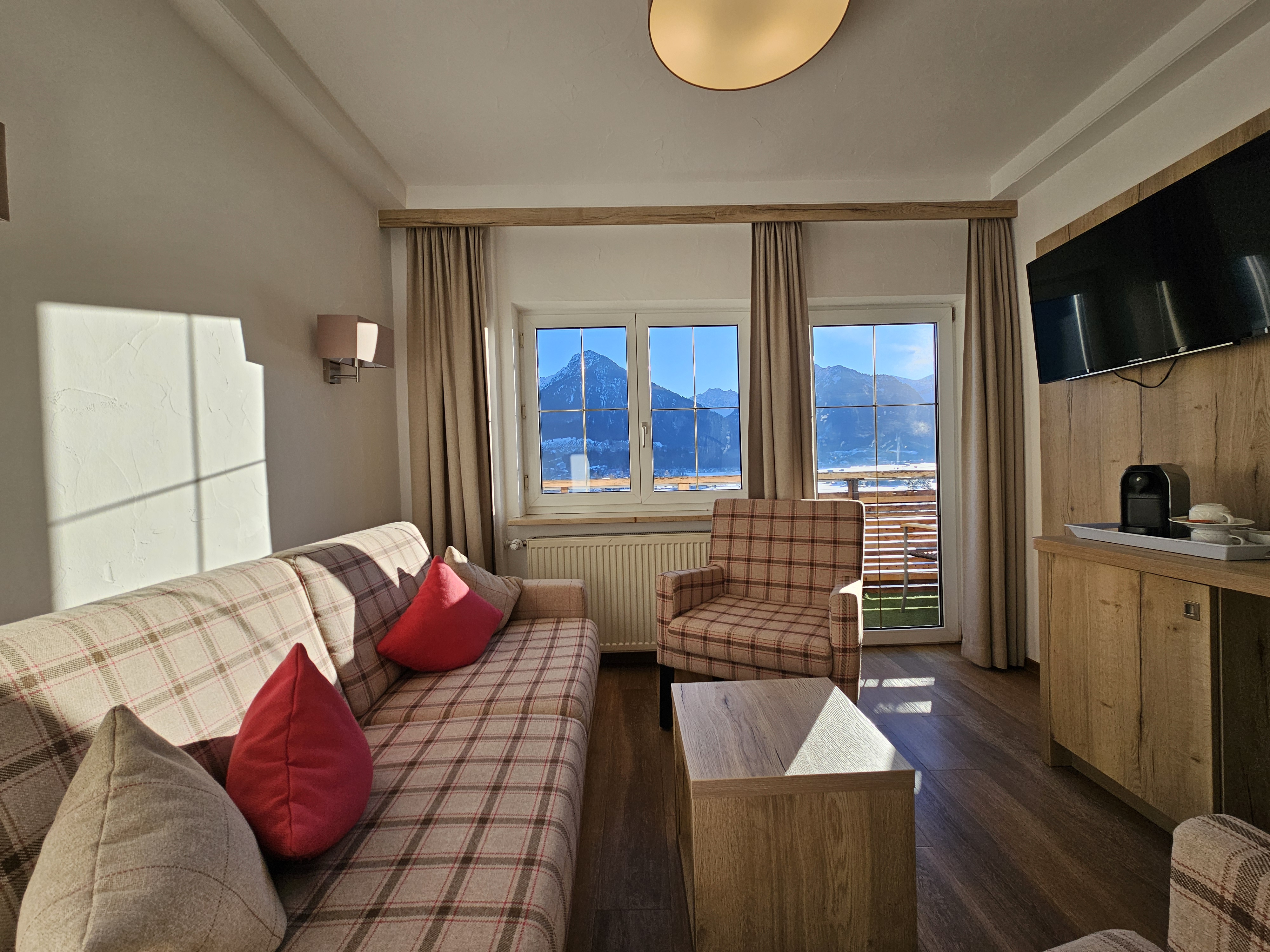 Wanderhotel: Ausblick vom Hotelzimmer - Naturhotel Café Waldesruhe