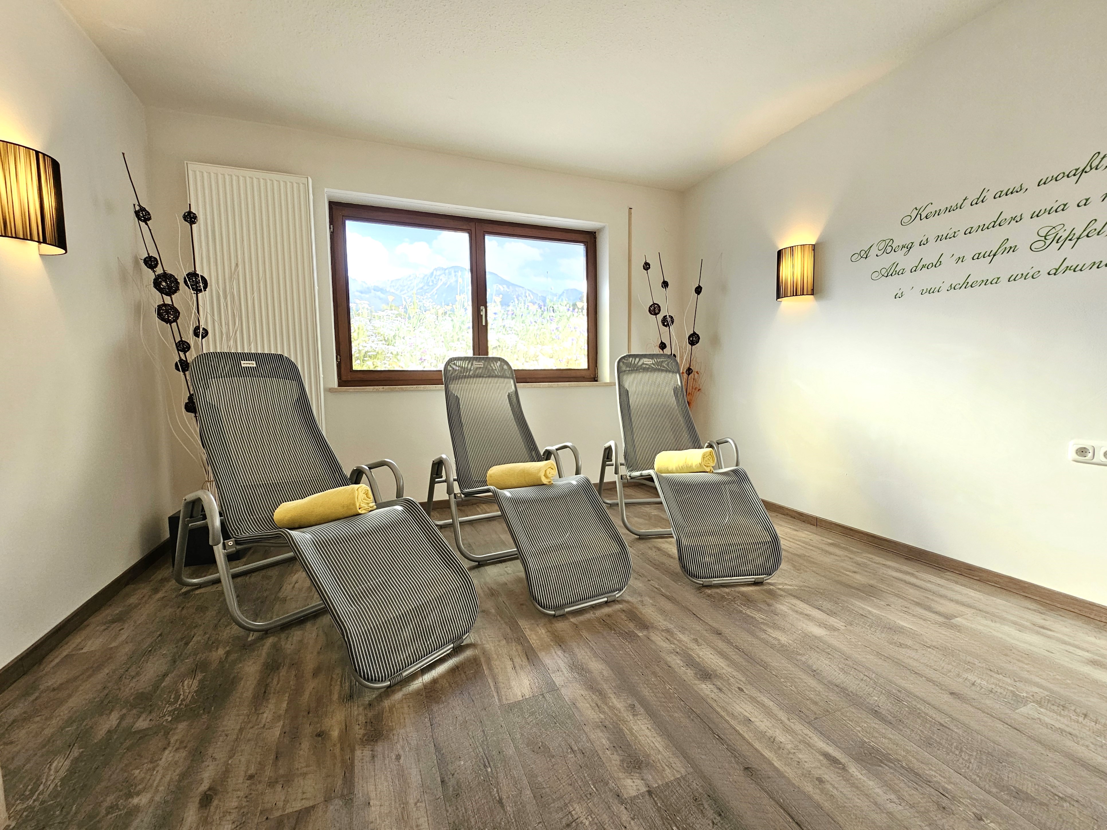 Wanderhotel: Ruheraum nach dem saunen - Hotel Fuggerhof