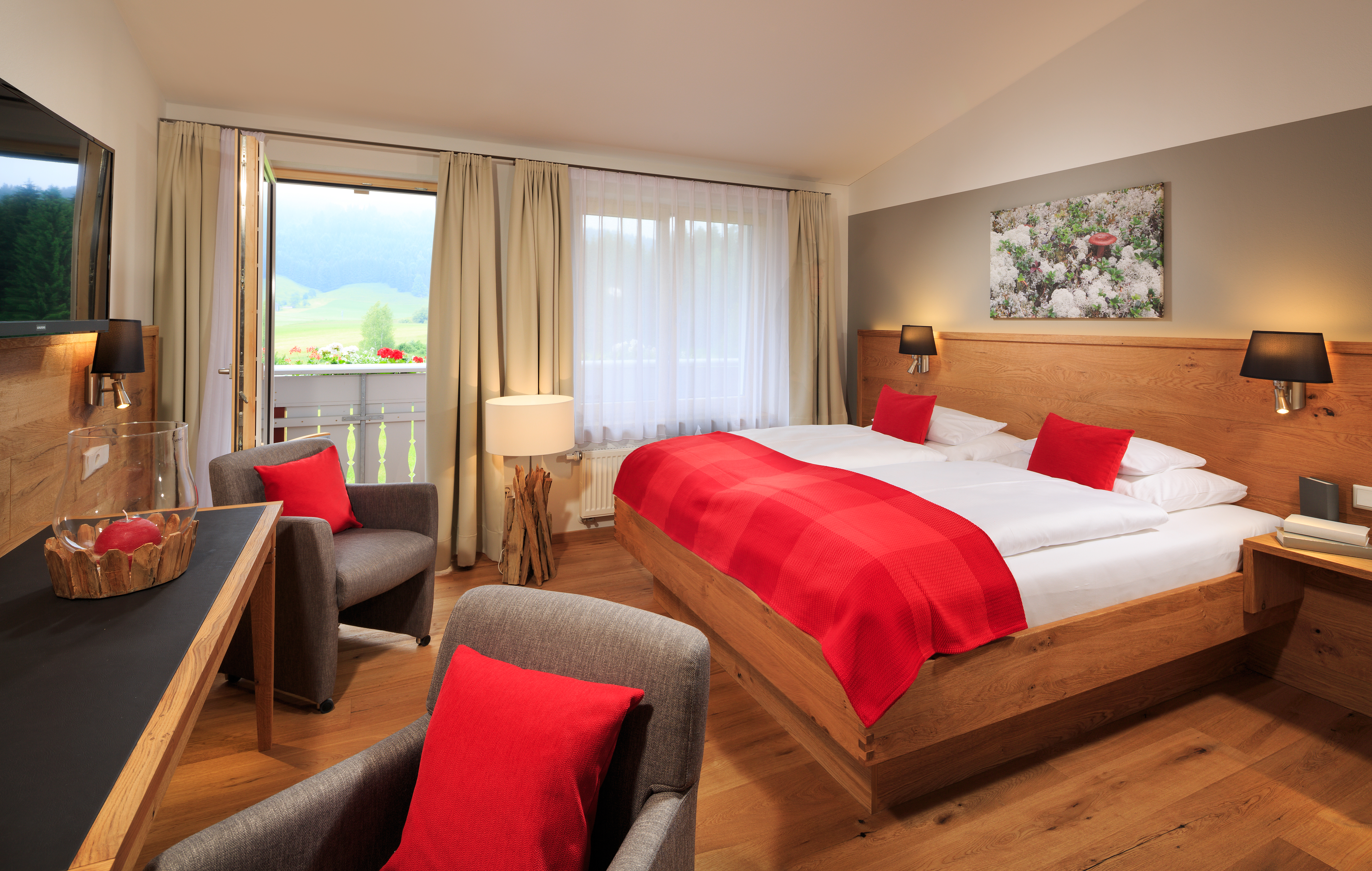 Natur-Landhaus Krone, Bio-Hotel & Soulfood-Restaurant Zimmerkategorien Wildkräuter Bio Doppelzimmer