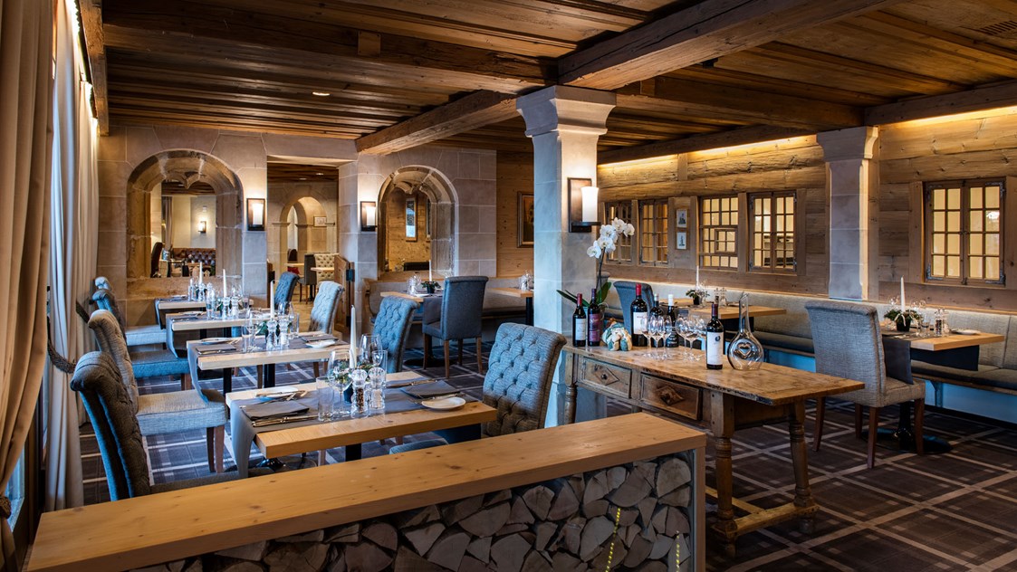 Wanderhotel: Restaurant «Belle Epoque» - GOLFHOTEL Les Hauts de Gstaad & SPA