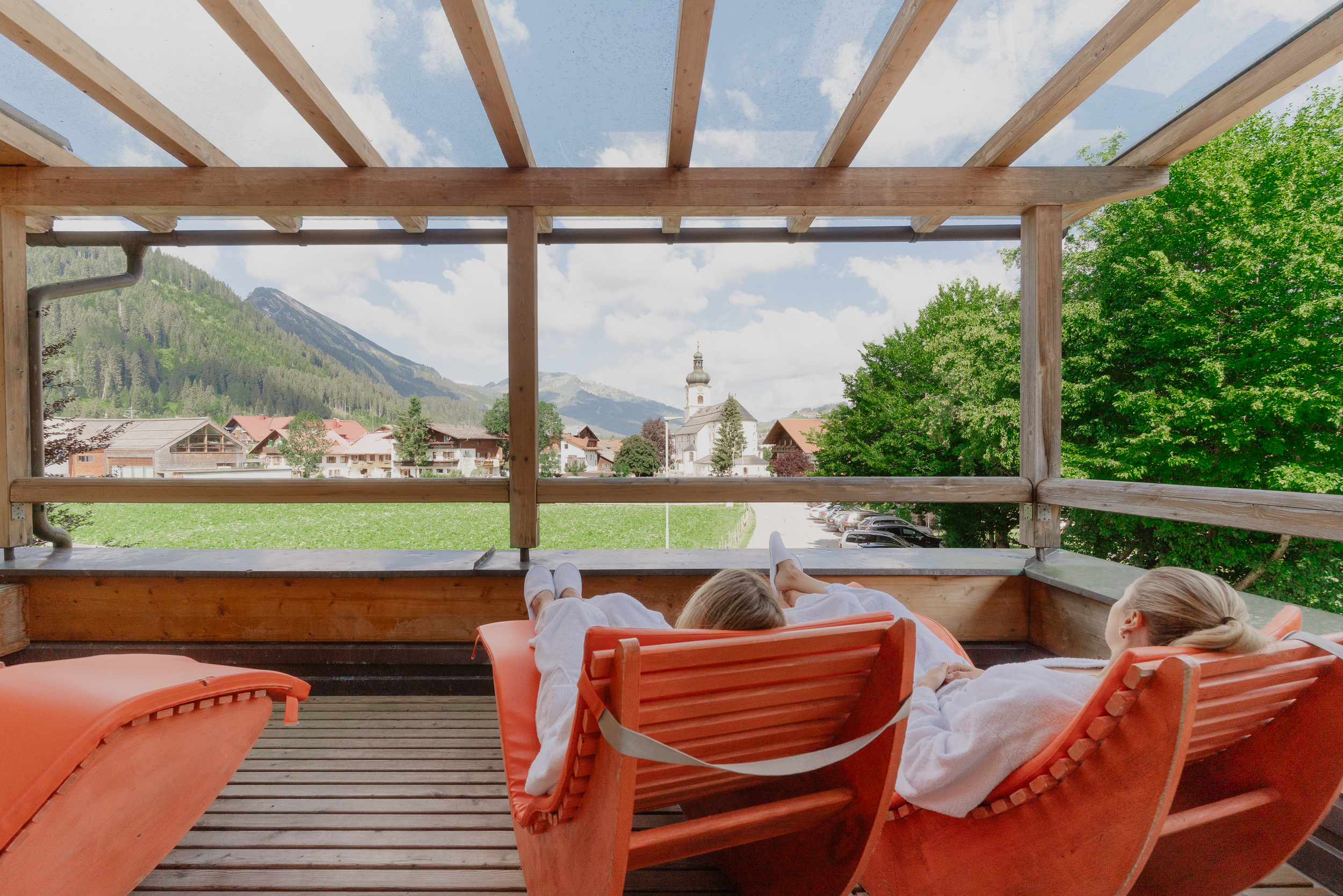 Wanderhotel: Wellnessbereich über 3 Etagen - Hotel Schwarzer Adler