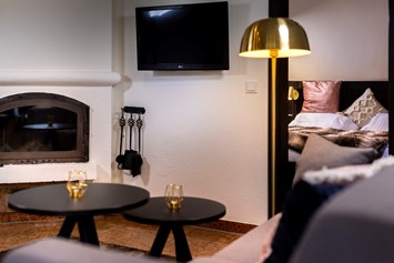 Wanderhotel: Appartment 45 m2 mit privater Sauna und Kamin - Hotel Goldried
