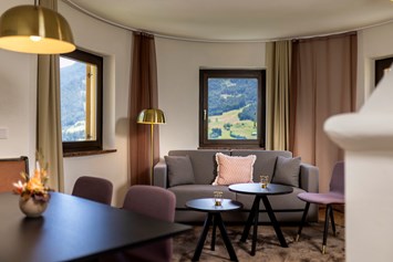 Wanderhotel: Appartment 55 m2 mit privater Sauna und Kamin - Hotel Goldried