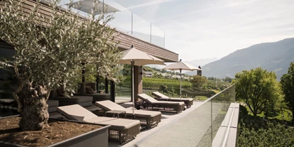 Wanderurlaub - Kinderbetreuung - Italien - Sonnenterrasse Adults only im Sky Spa - Feldhof DolceVita Resort