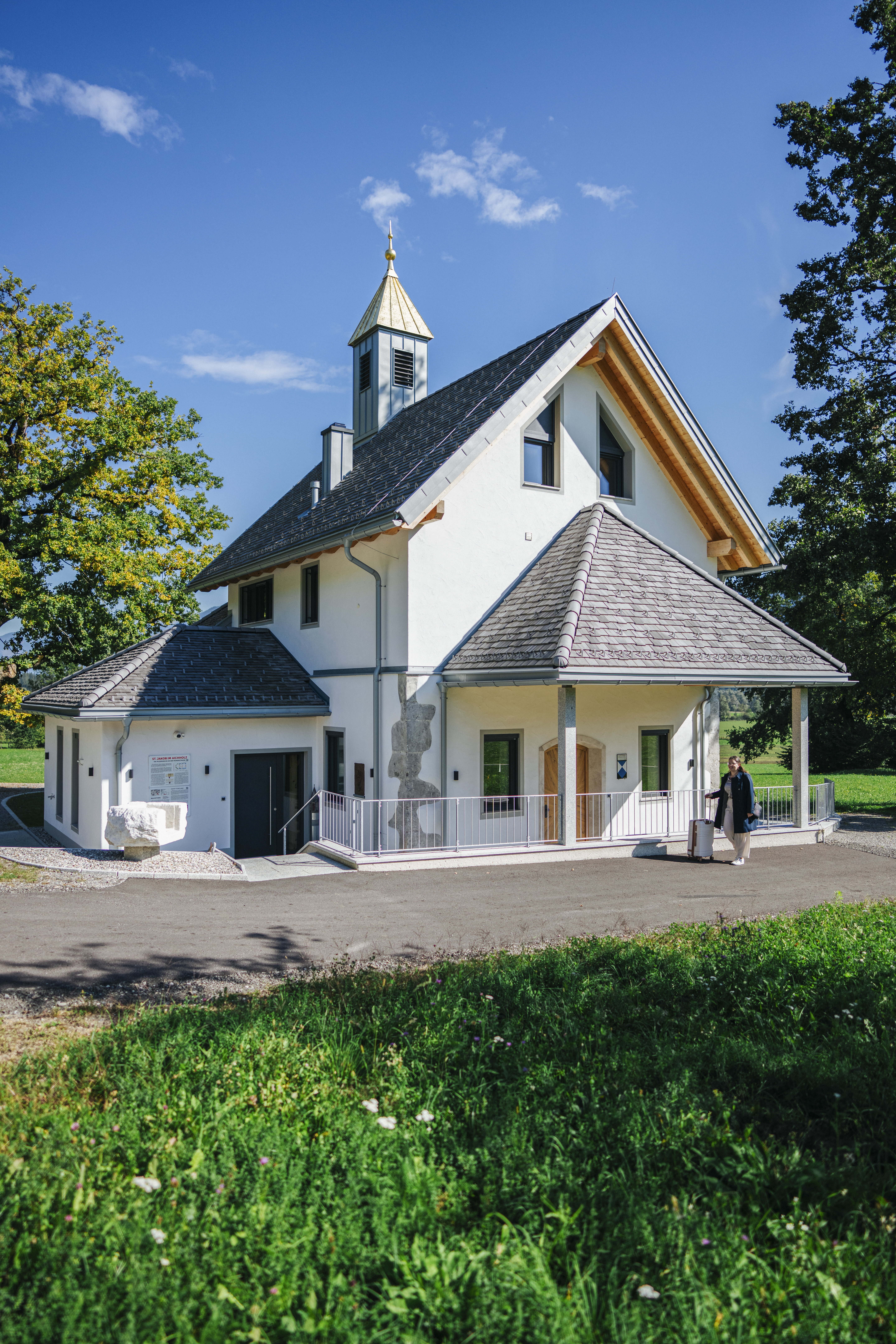 Wanderhotel: Hausansicht Westen - Das Jakob – Historia in Otium