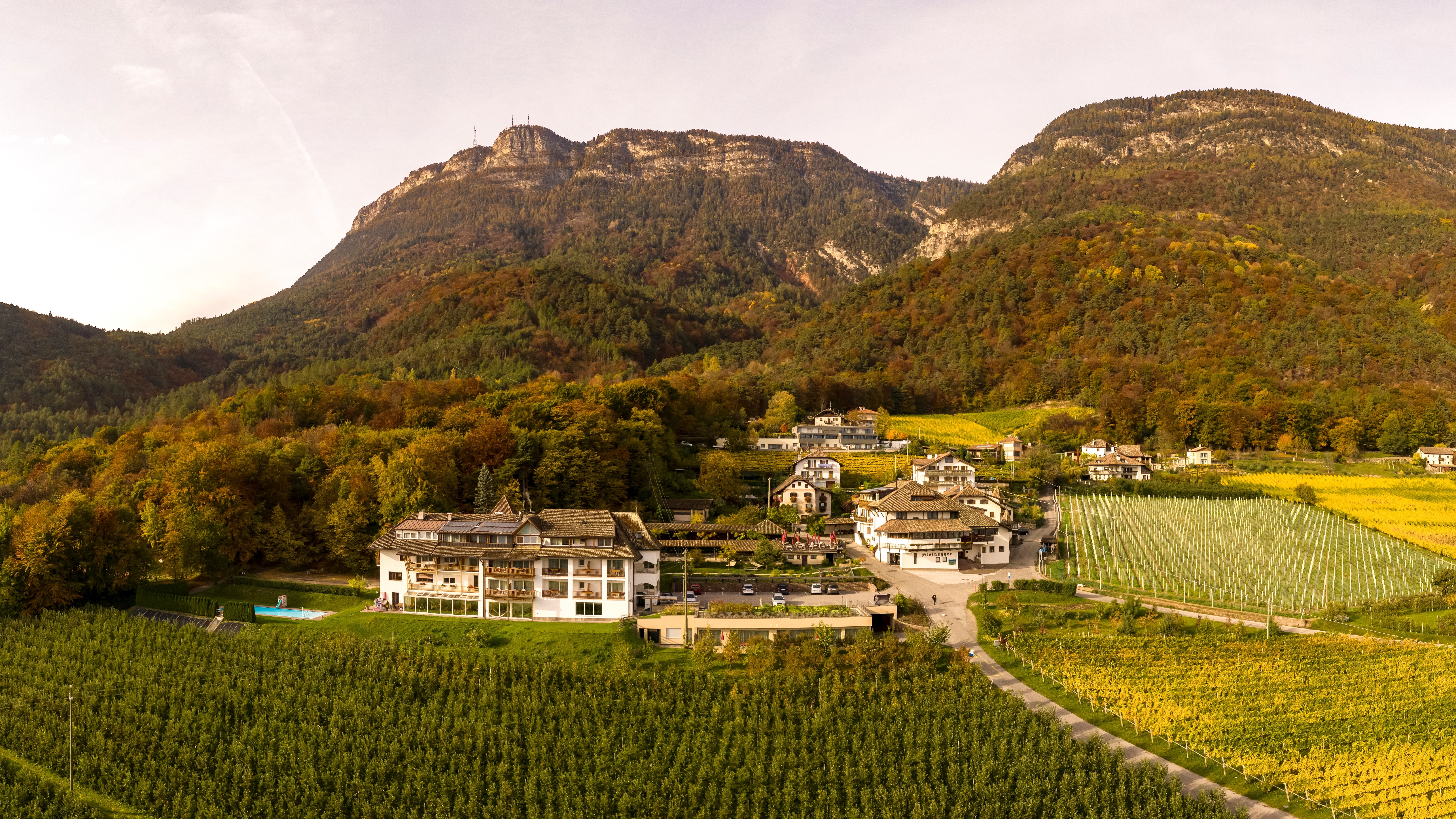 Wanderhotel: Stammhaus und Haus Heidi Gasthof Steinegger  Eppan - Hotel - Gasthof Steinegger Eppan