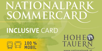 Wanderurlaub - Fahrstuhl - Nationalpark SommerCard - Dorfhotel Kaltenhauser