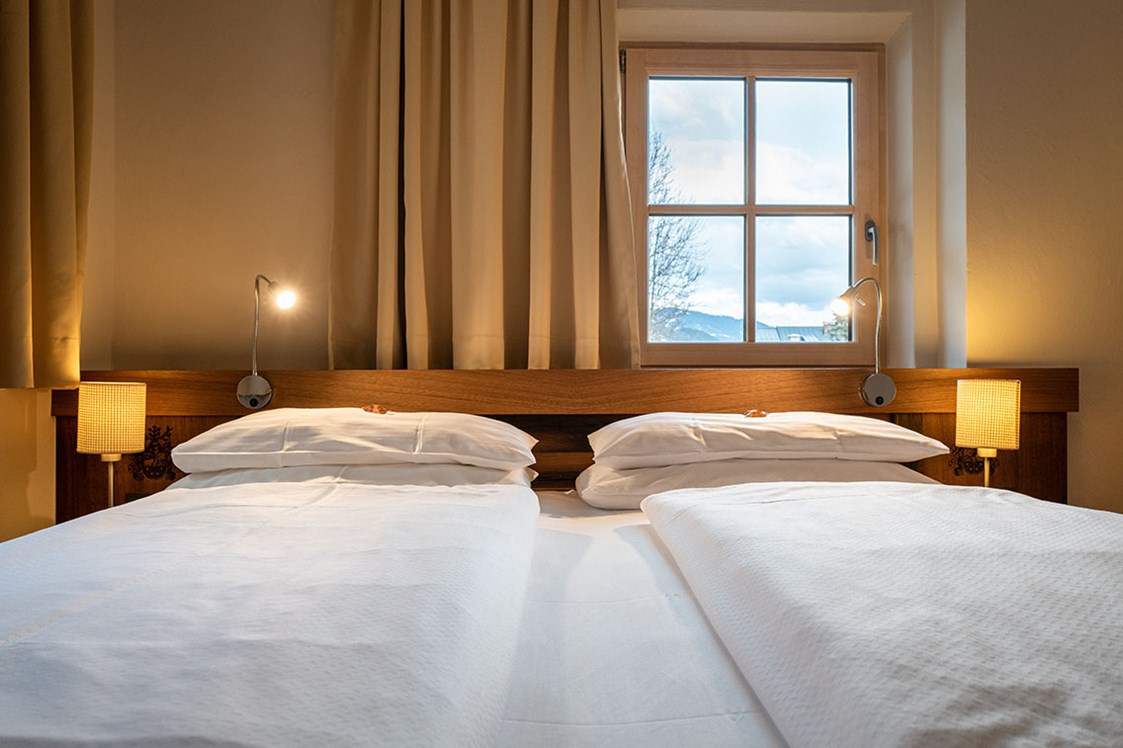 Wanderhotel: Zimmer Margerite mit Terasse - Hotel Senningerbräu