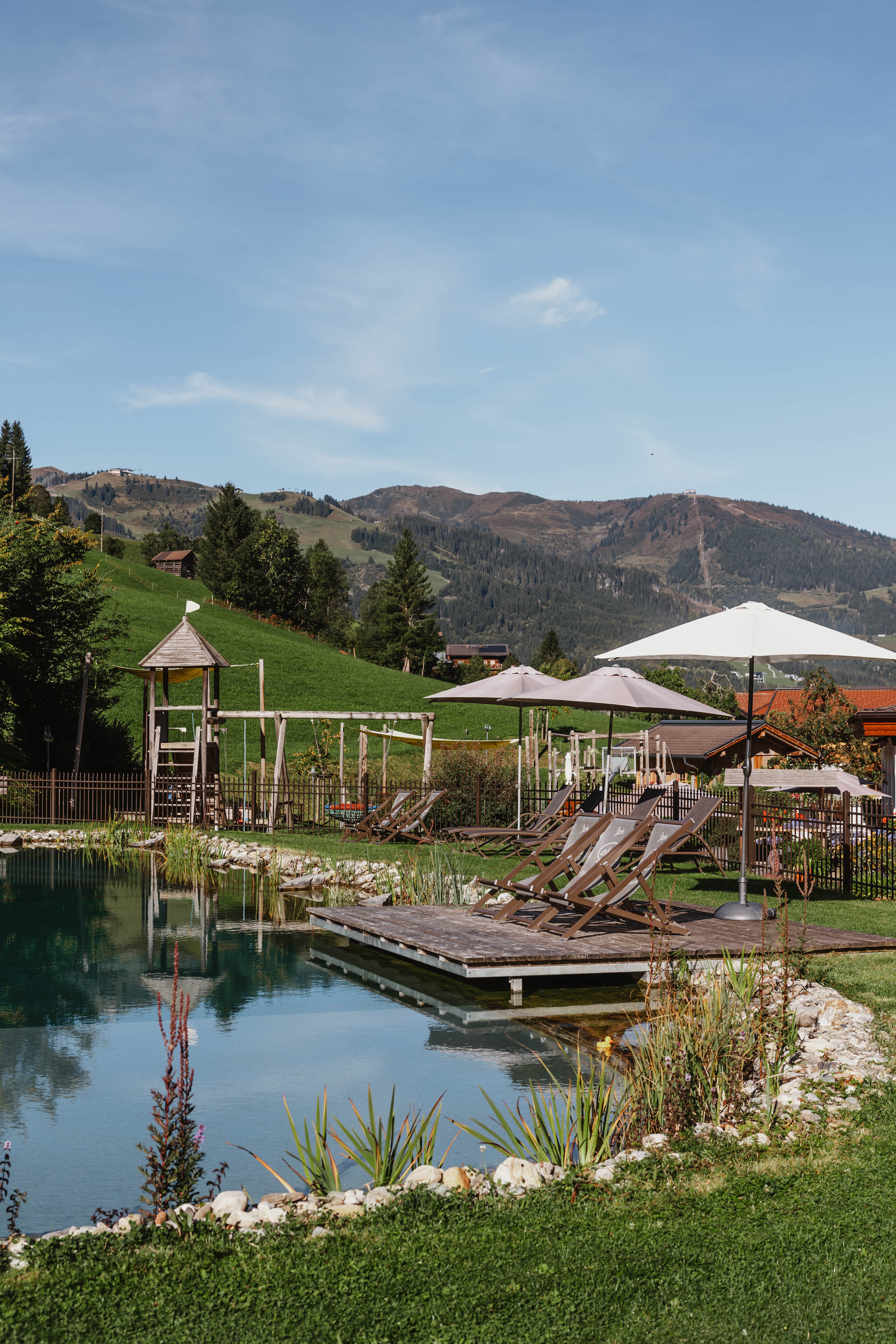 Wanderurlaub - vegetarisches Essen - Hohe Tauern - Naturbadepool Hotel Lammwirt Großarl - Hotel Lammwirt