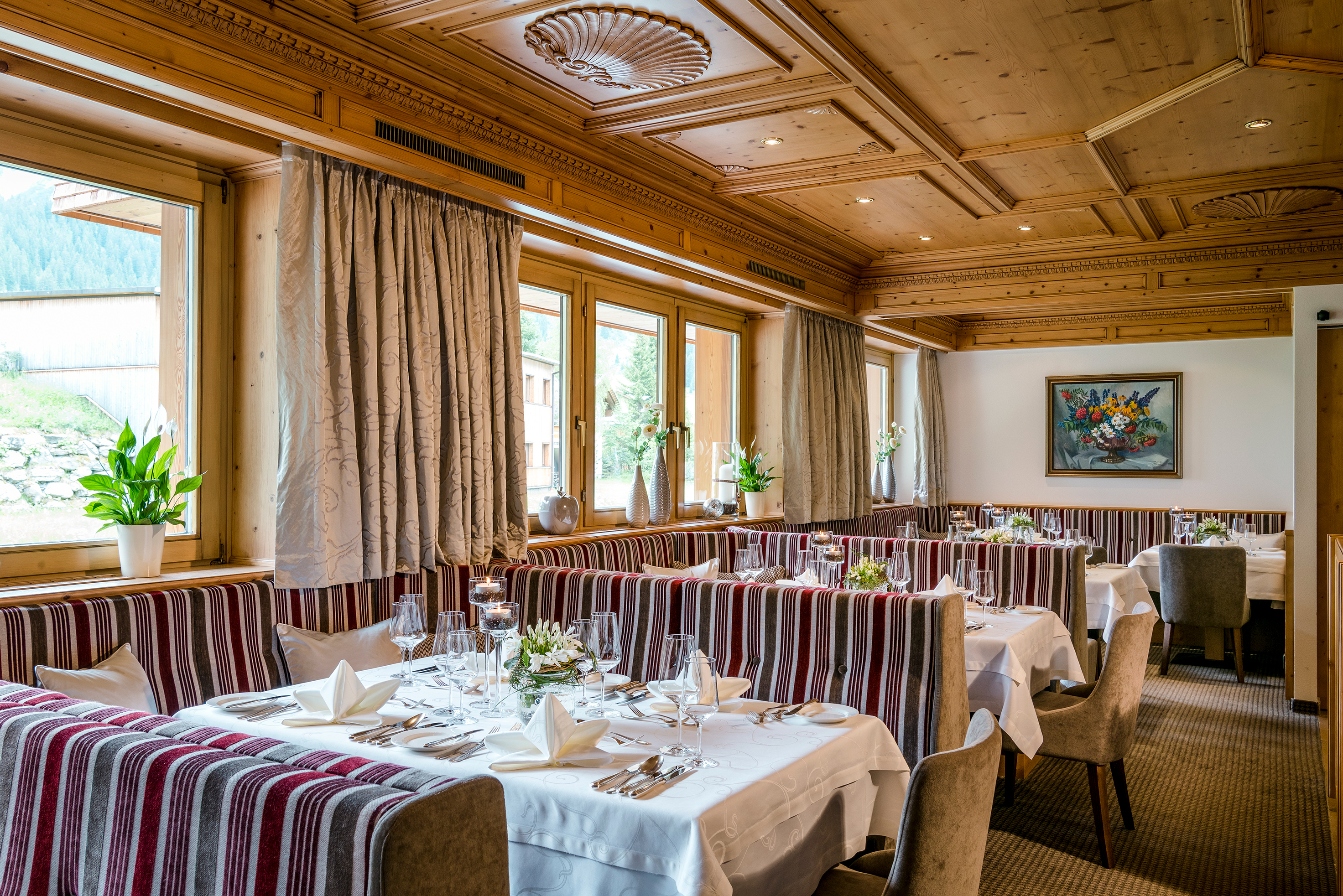 Wanderhotel: Restaurant im Auenhof - Hotel Auenhof
