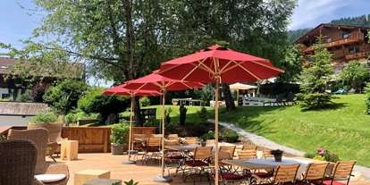 Wanderurlaub - Hotel-Schwerpunkt: Wandern & Biken - Tirol - Unsere Sonnenterrasse im Garten - Hotel Zur Post