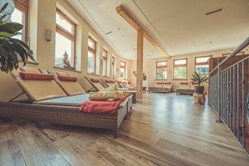 Wanderhotel: 250 qm Sauna und Wellnessbereich - Ruheraum - Hotel Gasthof Skirast